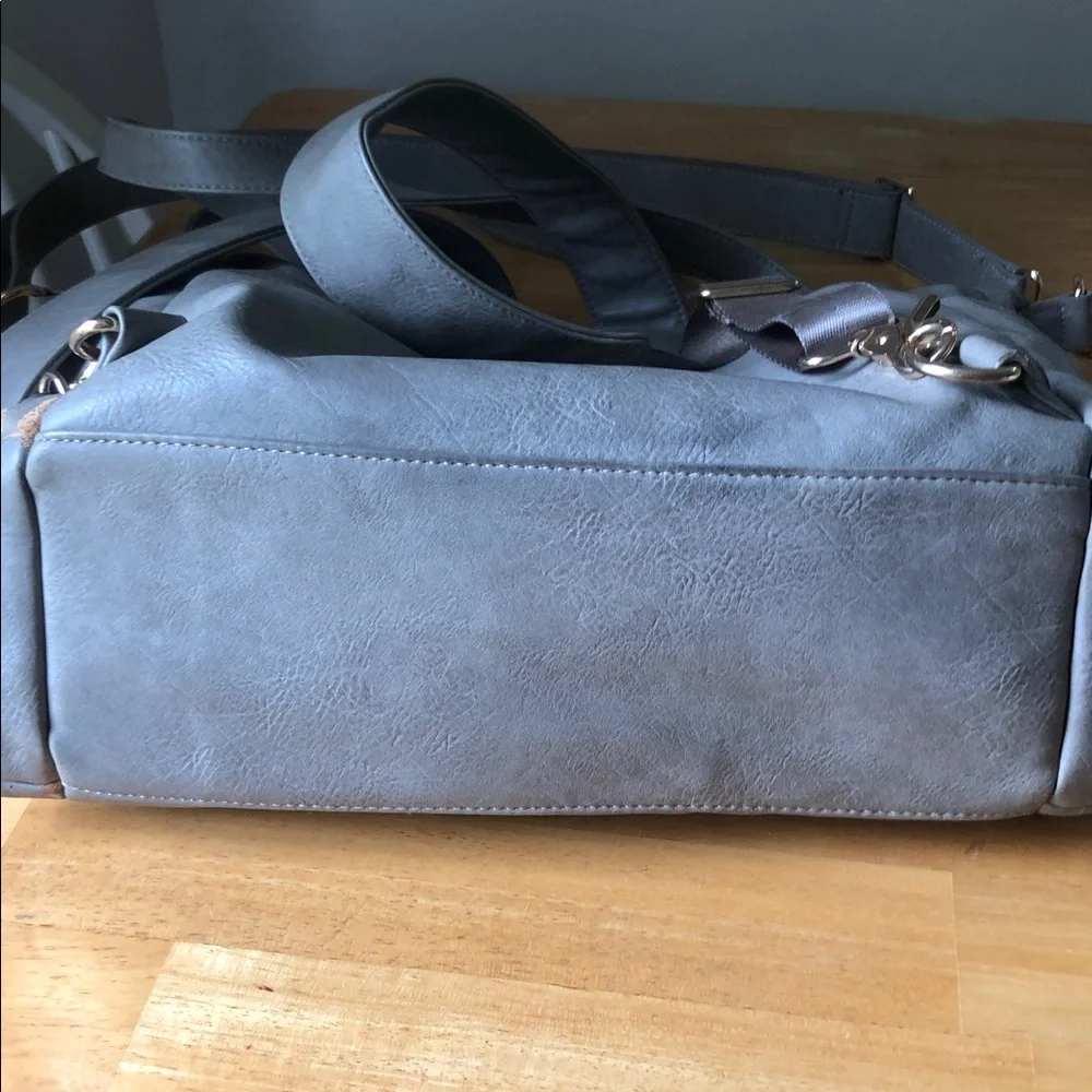 Miss Fong Gray Baby Bag Tote - Large Gray Diaper Bag